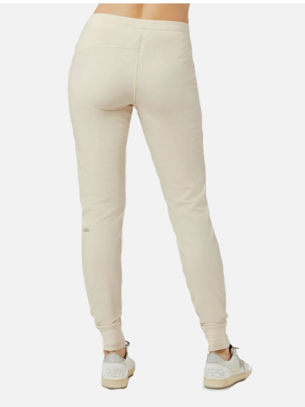Alo Yoga Urban Moto Jogger Sweatpants Pristine Ribbed Zip Pockets Womens L
